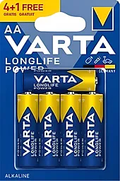 Батарейки Varta AA (LR6) LongLife Power 5шт (4906121415) - фото Батарейки Varta AA (LR6) LongLife Power 5шт (4906121415)