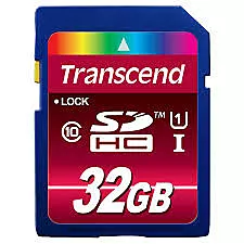 Карта памяти Transcend SDHC 32GB Premium Class 10 UHS-I U1 (TS32GSDU1)