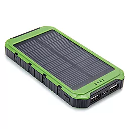 Повербанк MANGO DS18000 IPX6 waterproof solar, 6000mAh Black/Green - фото Повербанк MANGO DS18000 IPX6 waterproof solar, 6000mAh Black/Green