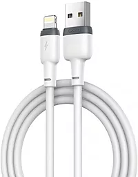 Кабель XO NB208 Liquid Silicone USB-A - Lightning 12w 2.4a 1м cable White - фото Кабель XO NB208 Liquid Silicone USB-A - Lightning 12w 2.4a 1м cable White
