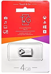 Флешка T&G 4GB 106 Metal Series Silver (TG106-4G)