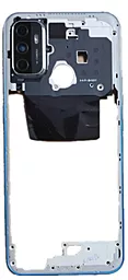 Рамка корпусу Oppo A53 4G 2020 / A53s / A32 / A33 2020 зі склом камери Blue - фото Рамка корпусу Oppo A53 4G 2020 / A53s / A32 / A33 2020 зі склом камери Blue