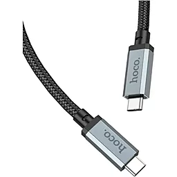 Кабель USB 4 PD/HD Hoco US05 USB4 100w 5a 40Gbps 2m Type-C - Type-C cable black - миниатюра 3