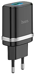 Сетевое зарядное устройство с быстрой зарядкой Hoco C12Q 18w QC3.0 home charger black - фото Сетевое зарядное устройство с быстрой зарядкой Hoco C12Q 18w QC3.0 home charger black