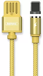 Кабель Remax Gravity USB-A - Lightning 12w 2.4a 1м cable Gold (RC-095i) - фото Кабель Remax Gravity USB-A - Lightning 12w 2.4a 1м cable Gold (RC-095i)