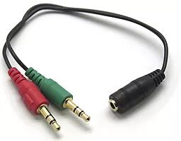 Аудио разветвитель Cablexpert mini Jack 3.5mm 2xM/F black (CCA-418) - миниатюра 3