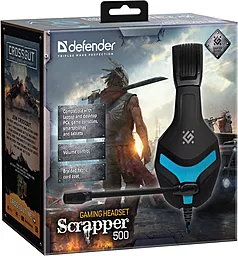 Наушники Defender Scrapper 500 Black/Blue (64501) - миниатюра 8