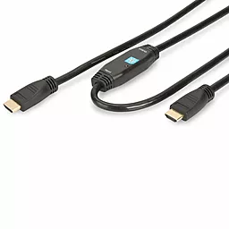 Видеокабель Digitus ASSMANN HDMI High speed с усилителем (AM/AM) 20m, (DK-330105-200-S) black