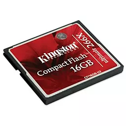 Карта пам'яті Kingston Compact Flash 16GB Ultimate 266x (CF/16GB-U2) - фото Карта пам'яті Kingston Compact Flash 16GB Ultimate 266x (CF/16GB-U2)