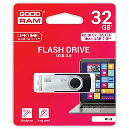 Флешка GooDRam 32GB UTS3 Twister Black USB 3.0 (UTS3-0320K0R11) - миниатюра 2