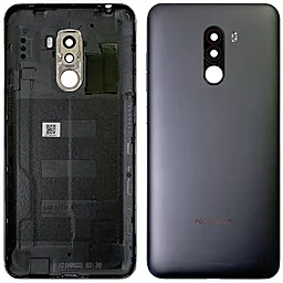 Задняя крышка корпуса Xiaomi Pocophone F1 со стеклом камеры Original Graphite Black