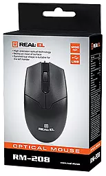 Комп'ютерна мишка REAL-EL RM-208 Black (EL123200030) - мініатюра 2