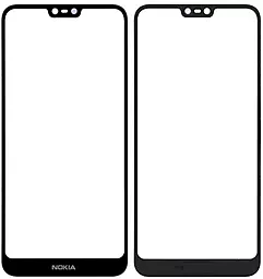 Корпусное стекло дисплея Nokia 7.1 Plus (с OCA пленкой), оригинал, Black - фото Корпусное стекло дисплея Nokia 7.1 Plus (с OCA пленкой), оригинал, Black