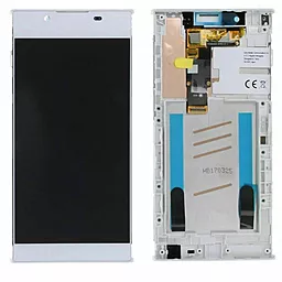 Дисплей Sony Xperia L1 (G3311, G3312, G3313) с тачскрином и рамкой, оригинал, White