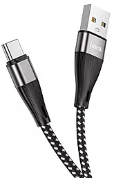 Кабель Hoco X57 Blessing USB-A - Type-C 12w 2.4a 1м cable Black - фото Кабель Hoco X57 Blessing USB-A - Type-C 12w 2.4a 1м cable Black