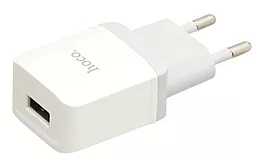 Сетевое зарядное устройство Hoco C22A + Lightning Cable White - миниатюра 4