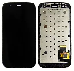 Дисплей Motorola Moto G (XT1028, X1032, XT1032, XT1033, XT1034, XT1036) з тачскріном і рамкою, Black
