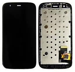 Дисплей Motorola Moto G 2013 (XT1028, X1032, XT1032, XT1033, XT1034, XT1036) с тачскрином и рамкой, Black - фото Дисплей Motorola Moto G 2013 (XT1028, X1032, XT1032, XT1033, XT1034, XT1036) с тачскрином и рамкой, Black