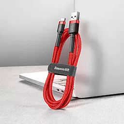 Кабель USB Baseus Cafule 2M USB Type-C Cable Red (CATKLF-C09) - миниатюра 7