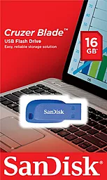 Флешка SanDisk 16GB USB Cruzer Blade Blue Electric (SDCZ50C-016G-B35BE) - мініатюра 2