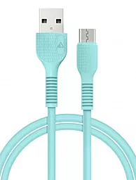 USB Кабель ACCLAB AL-CBCOLOR-M1MT micro USB Cable Mint - мініатюра 2