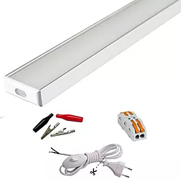 Светильник светодиодный 6500К 8W 12V 100см + Комплект для подключения к 12V АКБ со встроенным выключателем - фото Светильник светодиодный 6500К 8W 12V 100см + Комплект для подключения к 12V АКБ со встроенным выключателем