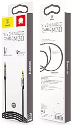 Аудио кабель Baseus Yiven M30 AUX mini Jack 3.5mm M/M Cable 1 м black/red (CAM30-B91) - миниатюра 3