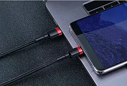 Кабель Baseus Cafule USB Type-C - Type-C 60w 3a 2м PD cable Black/Red (CATKLF-H91) - миниатюра 9 Кабель Baseus Cafule USB Type-C - Type-C 60w 3a 2м PD cable Black/Red (CATKLF-H91) - миниатюра 9
