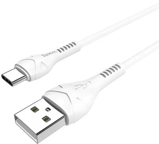 Кабель Hoco X37 Cool Power USB-A - Type-C 15w 3a 1м cable White - фото 2