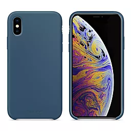 Чехол MAKE Silicone Case Apple iPhone XS Blue (MCS-AIXSBL)