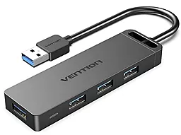 Мультипортовий USB-A хаб Vention 4-in-1 black (CHLBB)