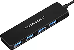 USB-A хаб Acasis AB3-L42 4-in-1 black