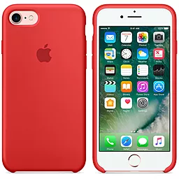 Чехол Silicone Case для Apple iPhone 7, iPhone 8 Red - миниатюра 4