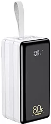 Повербанк Remax Chinen 80000 mAh 22.5W White (RPP-291) - фото Повербанк Remax Chinen 80000 mAh 22.5W White (RPP-291)