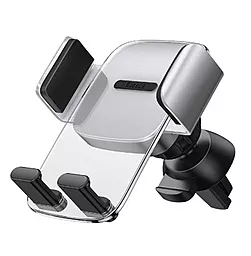 Держатель Baseus Easy Control Clamp Car Mount Holder (Air Outlet Version) Silver (SUYK000112) - миниатюра 4 Держатель Baseus Easy Control Clamp Car Mount Holder (Air Outlet Version) Silver (SUYK000112) - миниатюра 4
