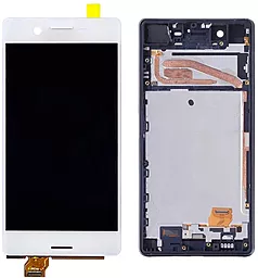 Дисплей Sony Xperia X (F5121, F5122) с тачскрином и рамкой, White - фото Дисплей Sony Xperia X (F5121, F5122) с тачскрином и рамкой, White