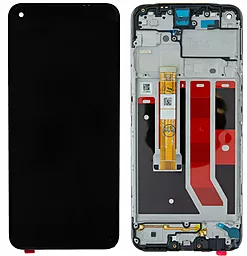 Дисплей Oppo A32, A53 4G с тачскрином и рамкой, оригинал, Black