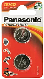 Батарейки Panasonic CR2032 (CR-2032EL/2B) 2 шт. 3 V
