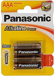Батарейки Panasonic Alkaline Power AAA/LR03 BL 4 шт - фото Батарейки Panasonic Alkaline Power AAA/LR03 BL 4 шт