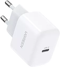 Мережевий зарядний пристрій Ugreen CD272 Smart Fast Charger PD33W+QC4.0 USB-C White