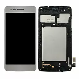 Дисплей LG K8 2017 (LGM-K120L, LGM-K120S, M200, US215, X240, X300) (40pin) с тачскрином и рамкой, оригинал, Silver - фото Дисплей LG K8 2017 (LGM-K120L, LGM-K120S, M200, US215, X240, X300) (40pin) с тачскрином и рамкой, оригинал, Silver