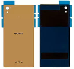 Задняя крышка корпуса Sony Xperia Z5 Premium E6833 / E6853 / E6883 без стекла камеры Gold - фото Задняя крышка корпуса Sony Xperia Z5 Premium E6833 / E6853 / E6883 без стекла камеры Gold