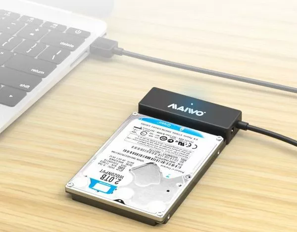 Адаптер Maiwo HDD/SSD SATA 2,5"/3,5"/5,25" на USB 3.0 БП 12А/2A (K10435A) - фото 7