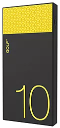 Повербанк GOLF Hive10 10000mAh Black/Yellow - фото Повербанк GOLF Hive10 10000mAh Black/Yellow