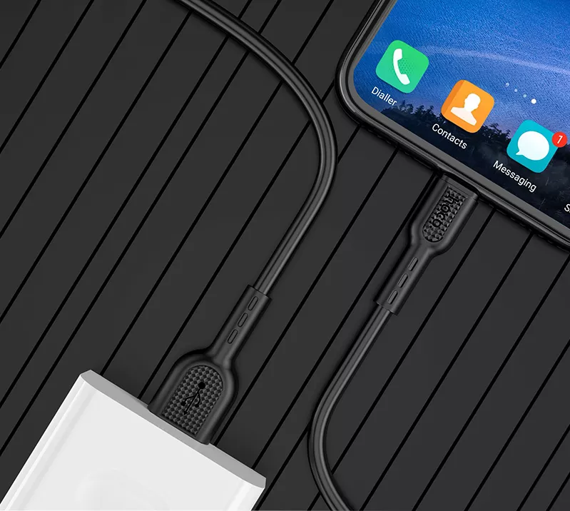Кабель Hoco X33 Surge USB-A - Type-C 25w 5a 1м cable Black - фото 6