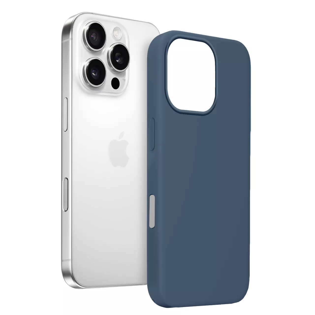 Чехол MAKE Silicone Magnet Pro для Apple iPhone 16 Pro  Denim - фото 3