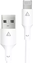 Кабель USB ACCLAB PwrX 20w 2.4a 1.2m Lightning cable white (1283126559549)