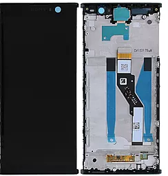 Дисплей Sony Xperia XA2 Plus (H3413, H4413, H4493) з тачскріном і рамкою, оригінал, Black