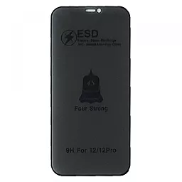 Захисне скло ESD PRIVACY GLASS для Apple iPhone 12, iPhone 12 Pro Black (без упаковки) - фото Захисне скло ESD PRIVACY GLASS для Apple iPhone 12, iPhone 12 Pro Black (без упаковки)