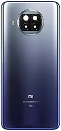 Задняя крышка корпуса Xiaomi Mi 10T Lite со стеклом камеры, с логотипом "Mi", Original Atlantic Blue